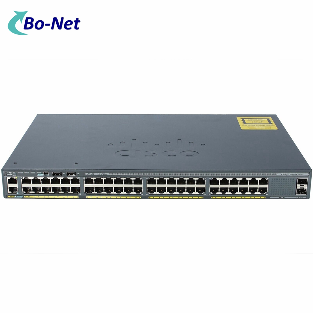 Cisco WS-C2960X-48TS-LL 48 Ports Gigabit Switch LAN LITE 4SFP 