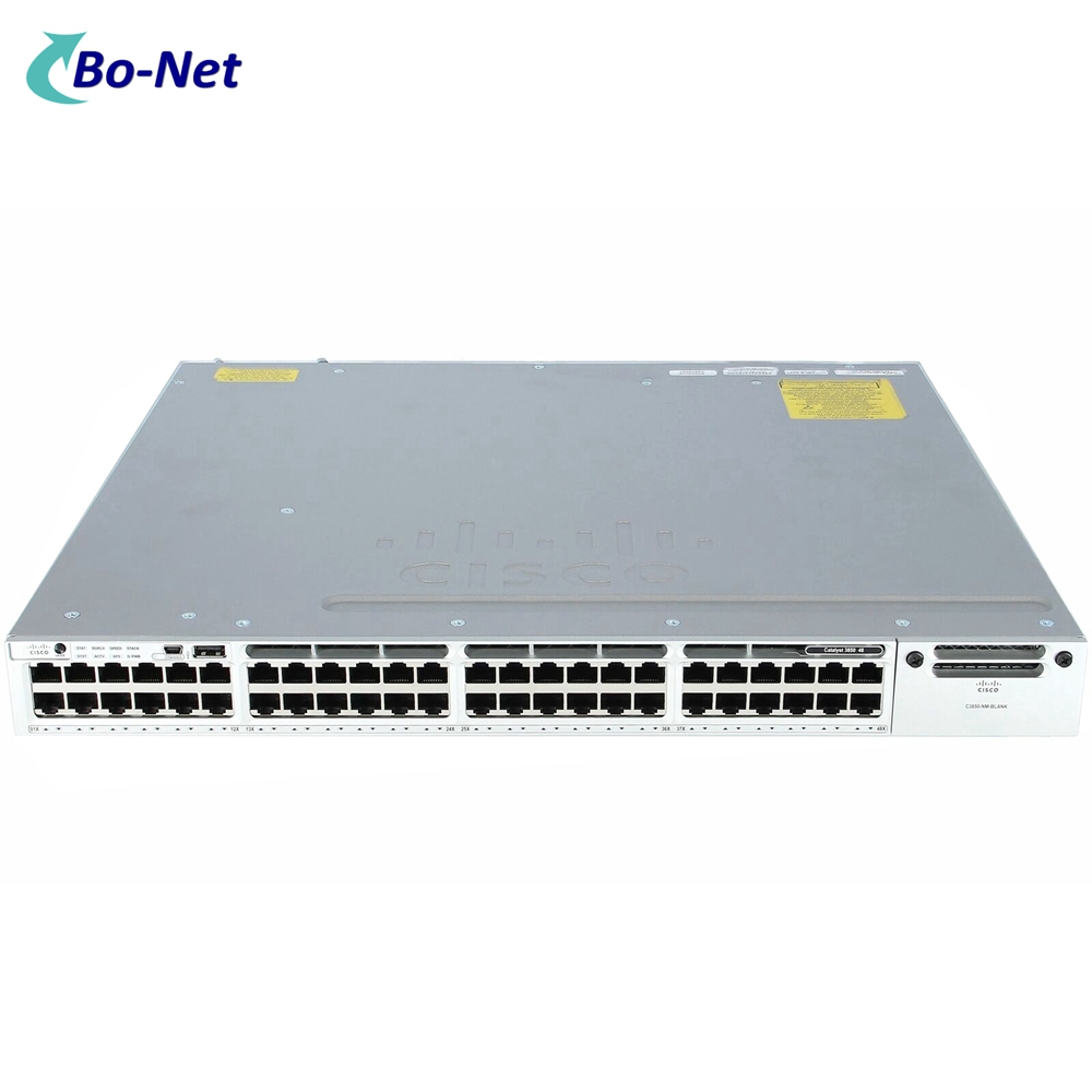 CISCO WS-C3850-48T-S 48x10/100/1000M Ethernet Port IP Base Switch 350WAC Power
