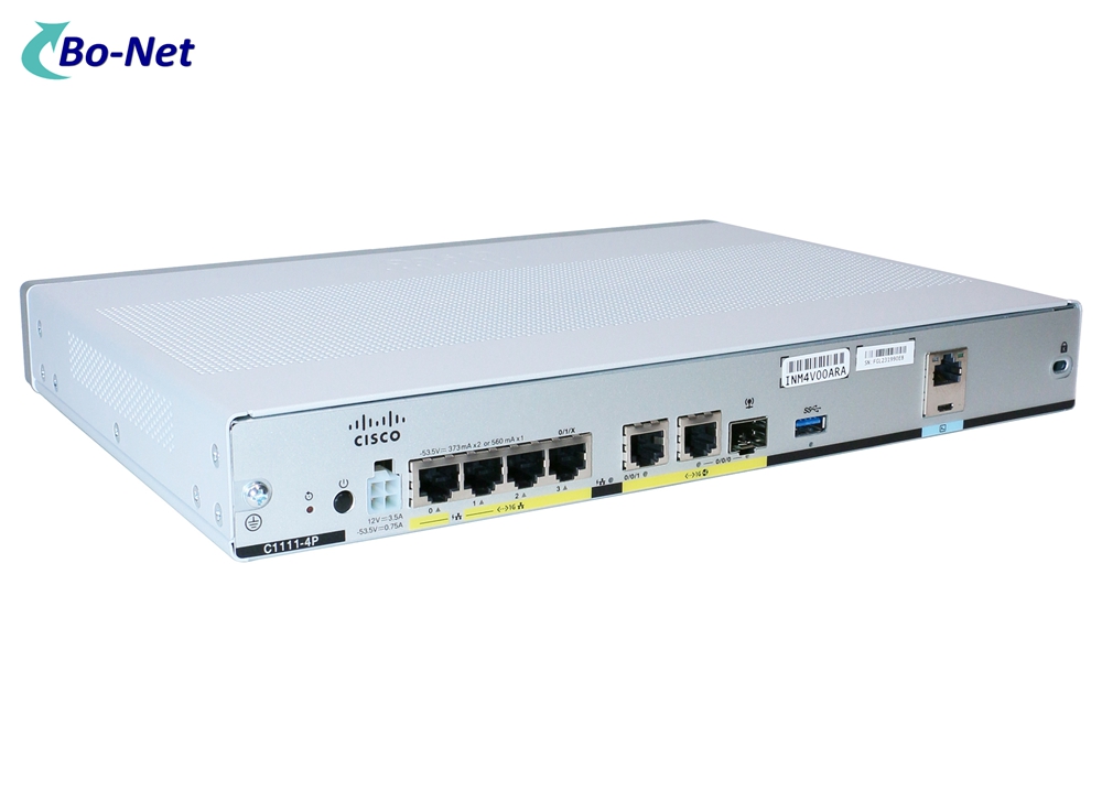 CISCO ISR1100 Series Integrated 4-Ports Dual GE Wan Ethernet Router C1111-4P 