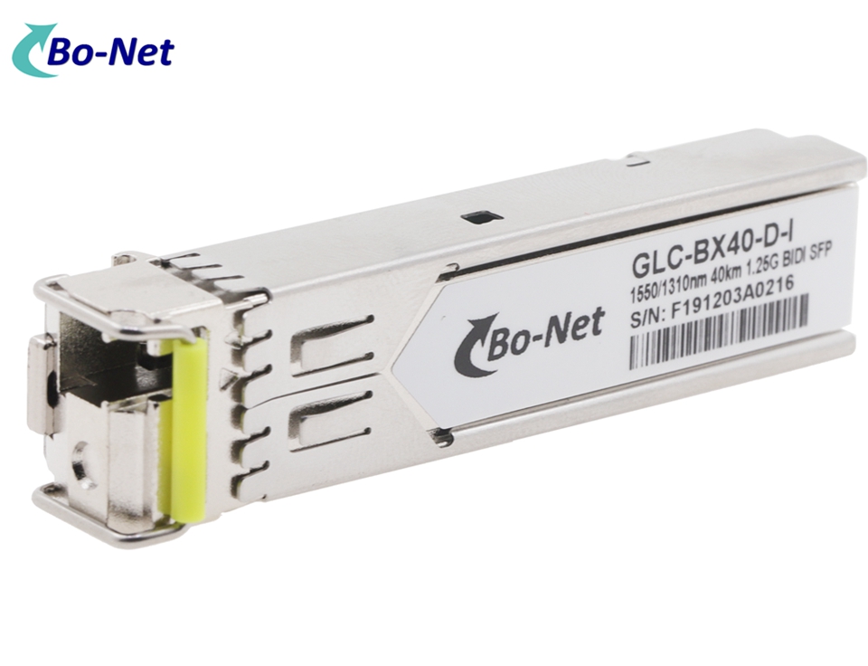 Cisco GLC-BX40-D-I 40km 1.25G BIDI SFP Single Fiber Optic Transceiver Module