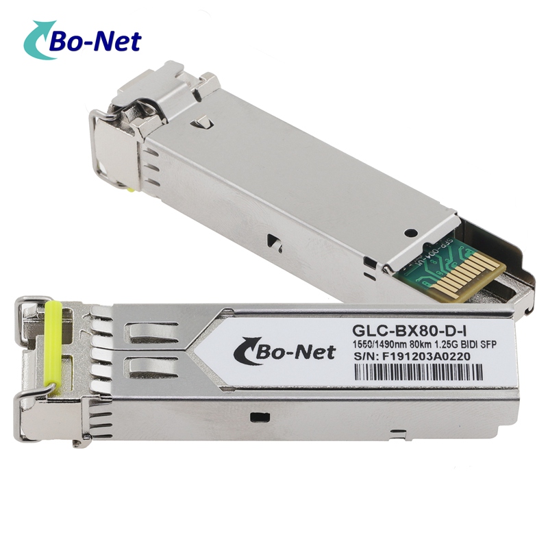 Cisco GLC-BX80-D-I 1G 1550/1490nm  80KM BIDI SFP Single Fiber Transceiver Module