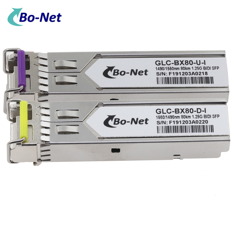 GLC-BX80-U-I BIDI SFP TX RX 80km DOM Transceiver Fiber Module Compatible Cisco