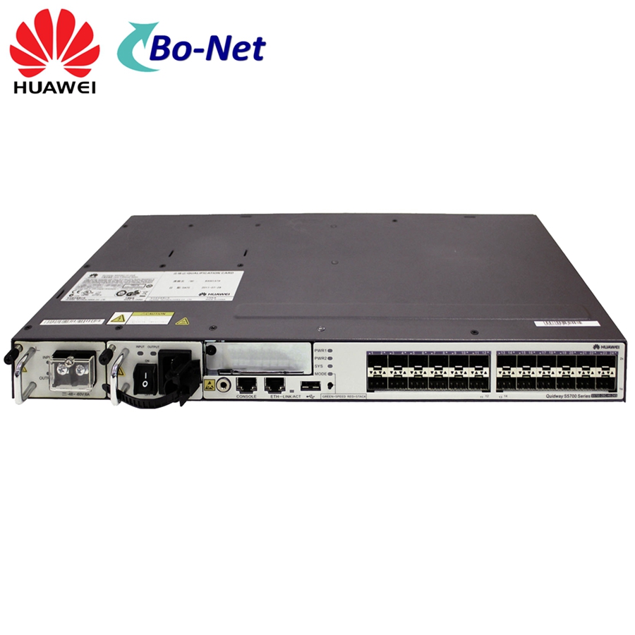 Huawei S5700-HI S5700-28C-HI-24S 24 Port SFP Switch 2x10GE SFP+ subcard,  4x10GE
