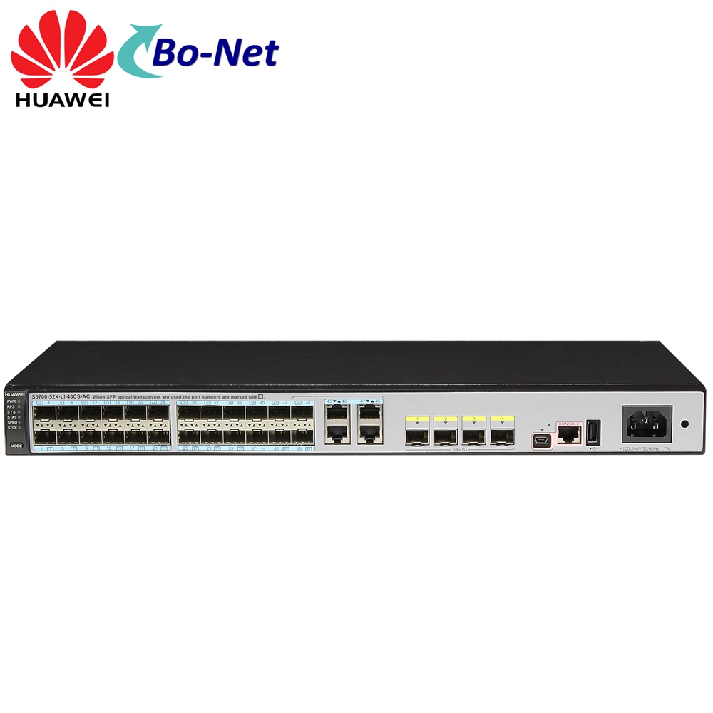 HUAWEI S5700-52X-LI-48CS-AC 48 Port Gigabit CSFP Switch, 4 10GE SFP+ Uplink Port