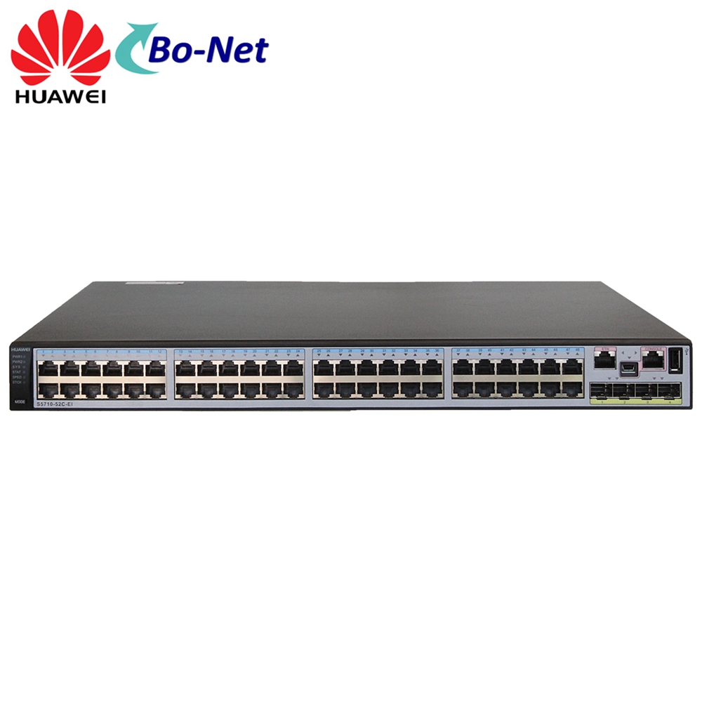 Huawei S5710 Switch S5710-52C-EI 48 10/100/1000BASE-T Ports, 4 10GE SFP+ ports
