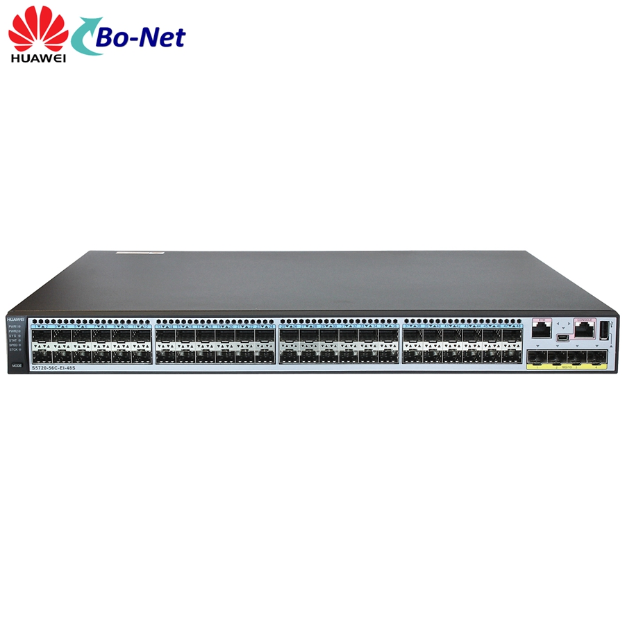 Huawei S5720-56C-EI-48S-AC S5720 Switch 48 Gig SFP Port, 4 10GE SFP+ Port Switch