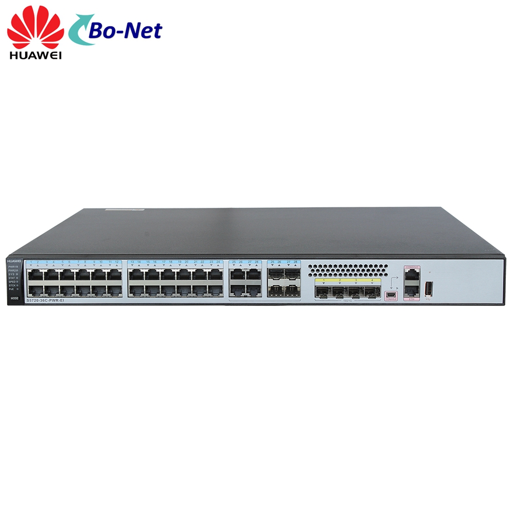 Huawei S5720 Series S5720-36C-PWR-EI-AC 28 Port Gigabit Switch 4 10G SFP+ Port