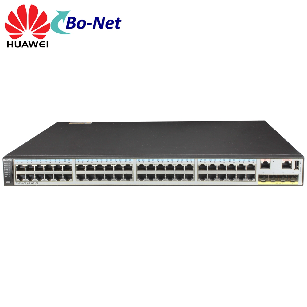 Huawei S5720-52X-PWR-SI-ACF 48 ports Gigabit 4 x 10 Gig SFP+ Network Switch