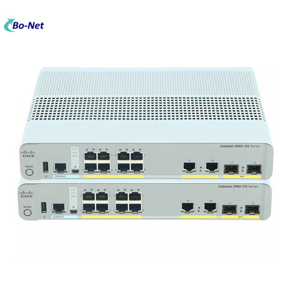 CISCO WS-C2960CX-8TC-L Switch 8-port 10/100/1000Mbps 2 x 1G SFP LAN Base 