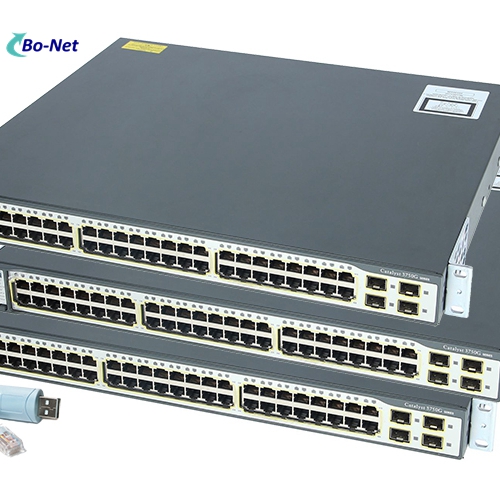 CISCO CO WS-C3750G-48TS-S/E gigabyte switch layer 3 with 4port SFP 