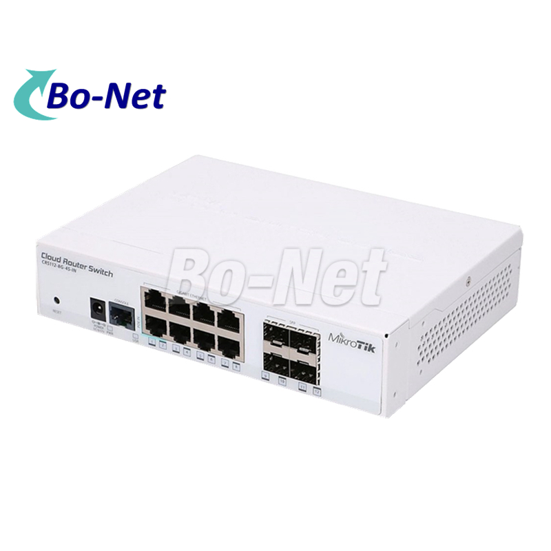 Small Size&Low Cost MikroTik CRS112-8G-4S-IN have eight Gigabit Ethernet ports a