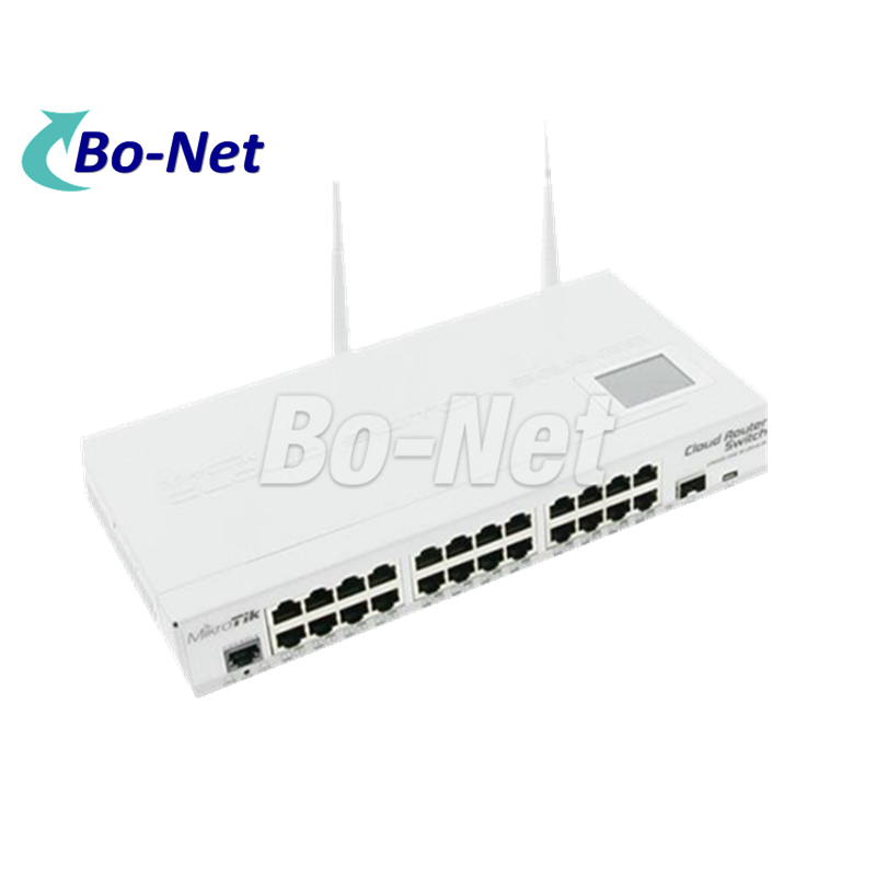 MikroTik CRS125-24G-1S-2HnD-IN wear built in 2.4GHz wireless access point and It