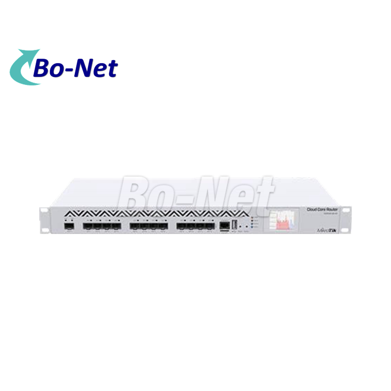 MikroTik CCR1016-12S-1S+ has twelve SFP ports and one SFP port for 10G connectiv
