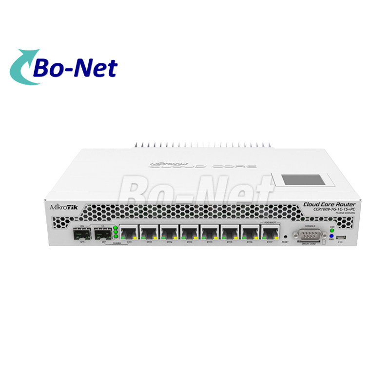 MikroTik CCR1009-7G-1C-1S+PC 1U 9-core 10G high-end carrier-grade ROS with 7x Gi