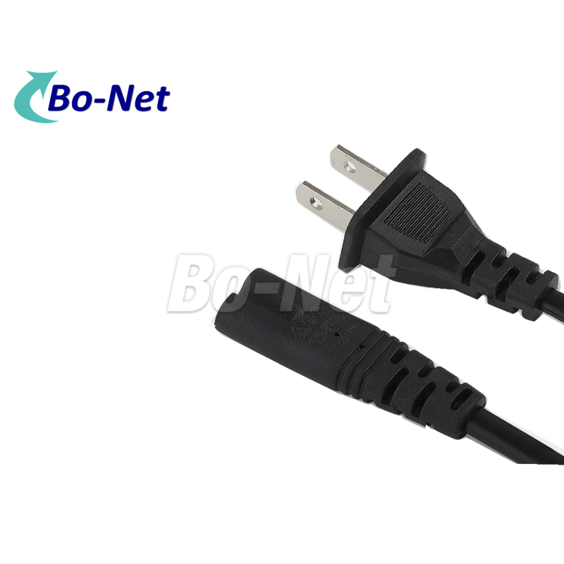Two-hole two-core plug 8-tail power cable 220v SPT-2 18AWG USA American power ca