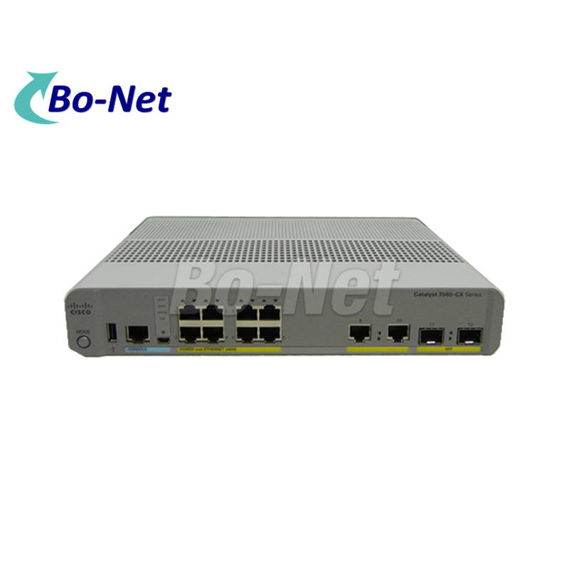 New Original Cisco WS-C3560CX-8PC-S Layer 3 8 x Gigabit Ethernet ports 2 SFP upl