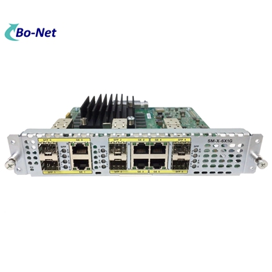 6-Port dual-mode SFP and RJ-45 High-Density Gigabit Ethernet WAN Service Module 