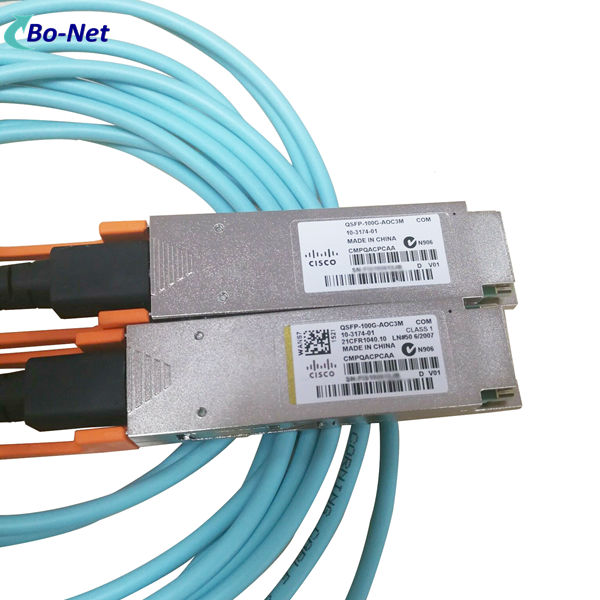 QSFP-100G-AOC3M= 3-meter 100GBase QSFP Active Optical Cable For Network Switch N