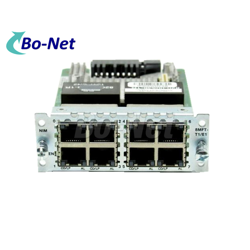 CISCO 8 port NIM-8MFT-T1/ E1 Voice router Module High Quality Multi flex Trunk V