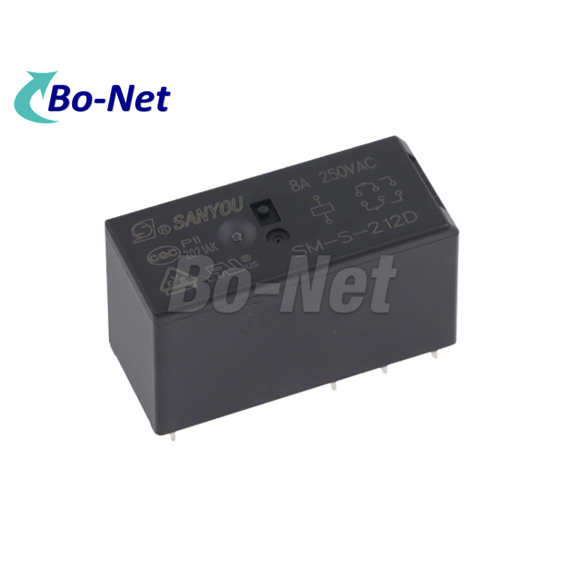 SANYOU NEW relay 12V SM-S-124DT A set of normally open 5VDC 5V 16A 250VAC 6PIN r