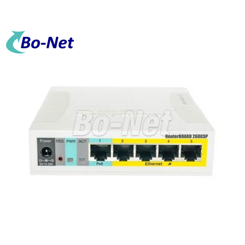 MikroTik RB260GSP POE smart switch RB260GSP CSS106-1G-4P-1S  5port POE switch