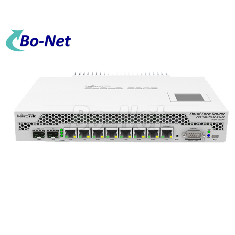 Mikrotik CCR1009-7G-1C-1S+ 1U rackmount Combo port Cloud Core Router
