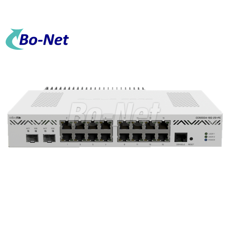 mikrotik CCR2004-16G-2S+PC hex Smart Router CCR2004-16G-2S+PC 16 Gigabit 2 Gigabit Optical Port